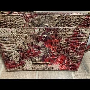 New hard to find Brahmin Remy gold red and black leather bag